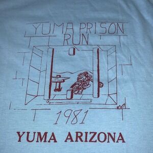 Vintage Yuma Prison Run Tank Top Womens Size M Motorcycle RARE 1981 Harley